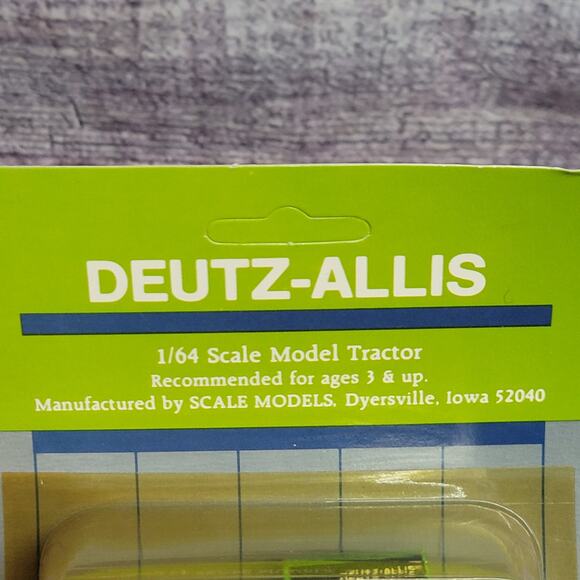 Vtg 1987 Scale models 1/64 scale Deutz-allis 6275 die-cast 4wd tractor sealed - Picture 6 of 10